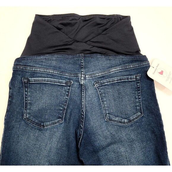 Isabel Maternity Mid Rise Jean shorts 0 - Picture 8 of 9